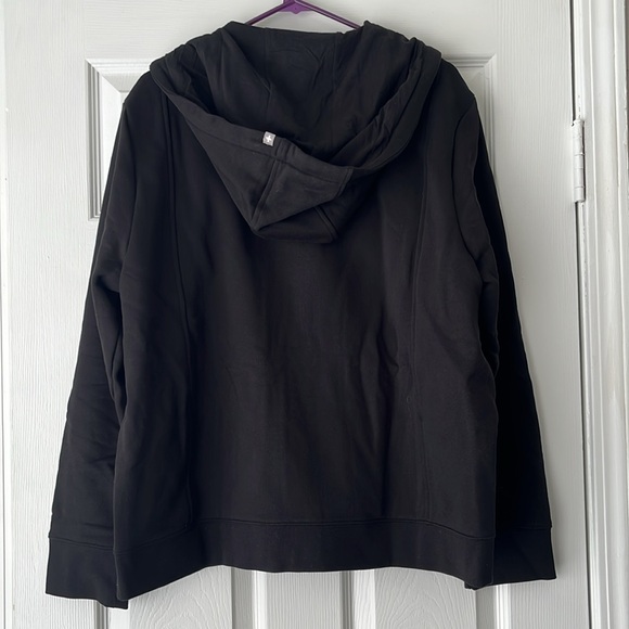 FIGS Black On-Shift Full Zip Hoodie - Picture 2 of 8